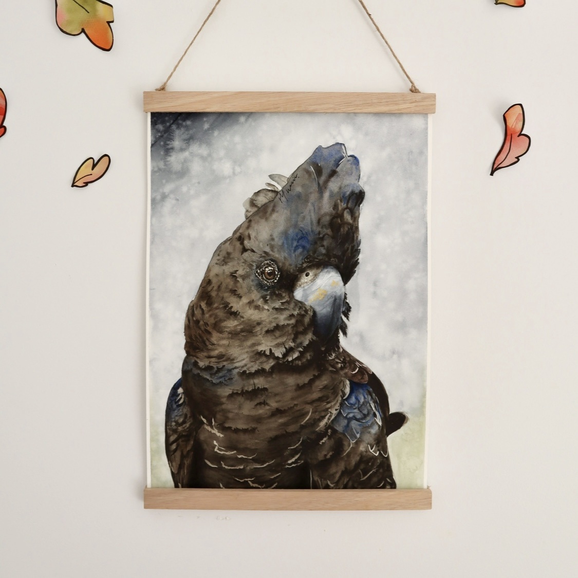 Red Tailed Black Cockatoo’s |ORIGINAL SET A3 - Image 2