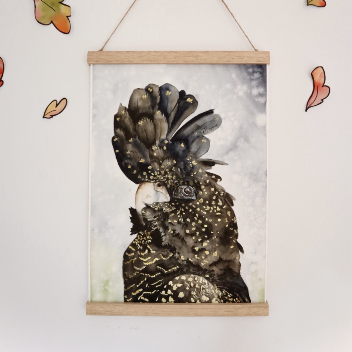 Red Tailed Black Cockatoo’s |ORIGINAL SET A3 - Image 3