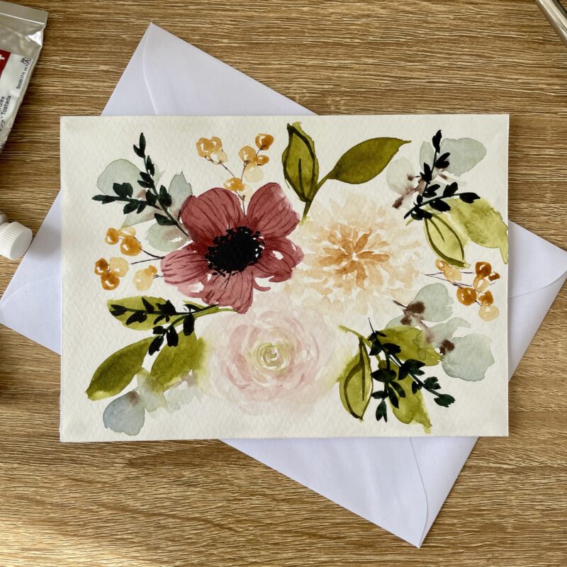 Eclectic Harmony Greeting Card | HAND PAINTED