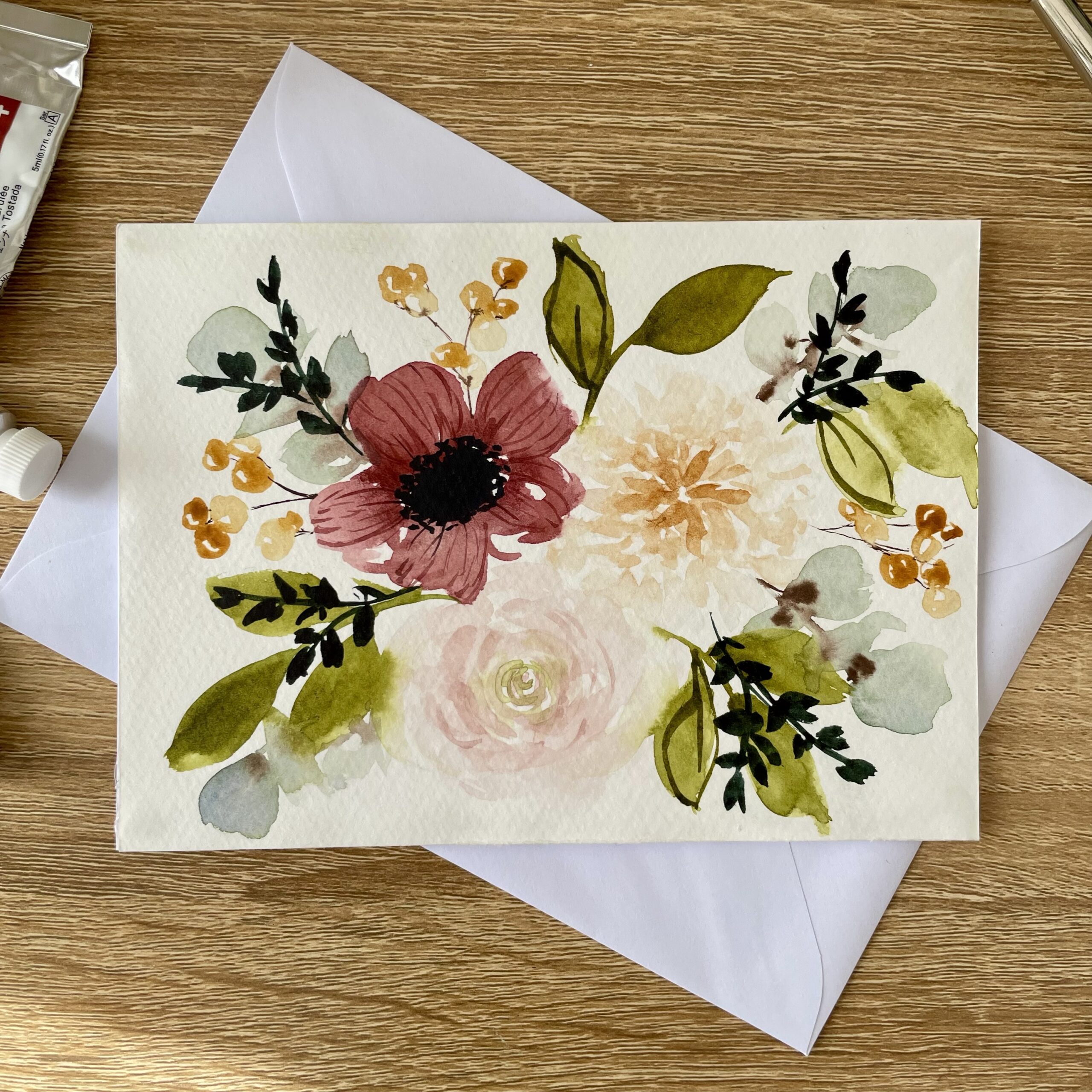 Eclectic Harmony Greeting Card | HAND PAINTED