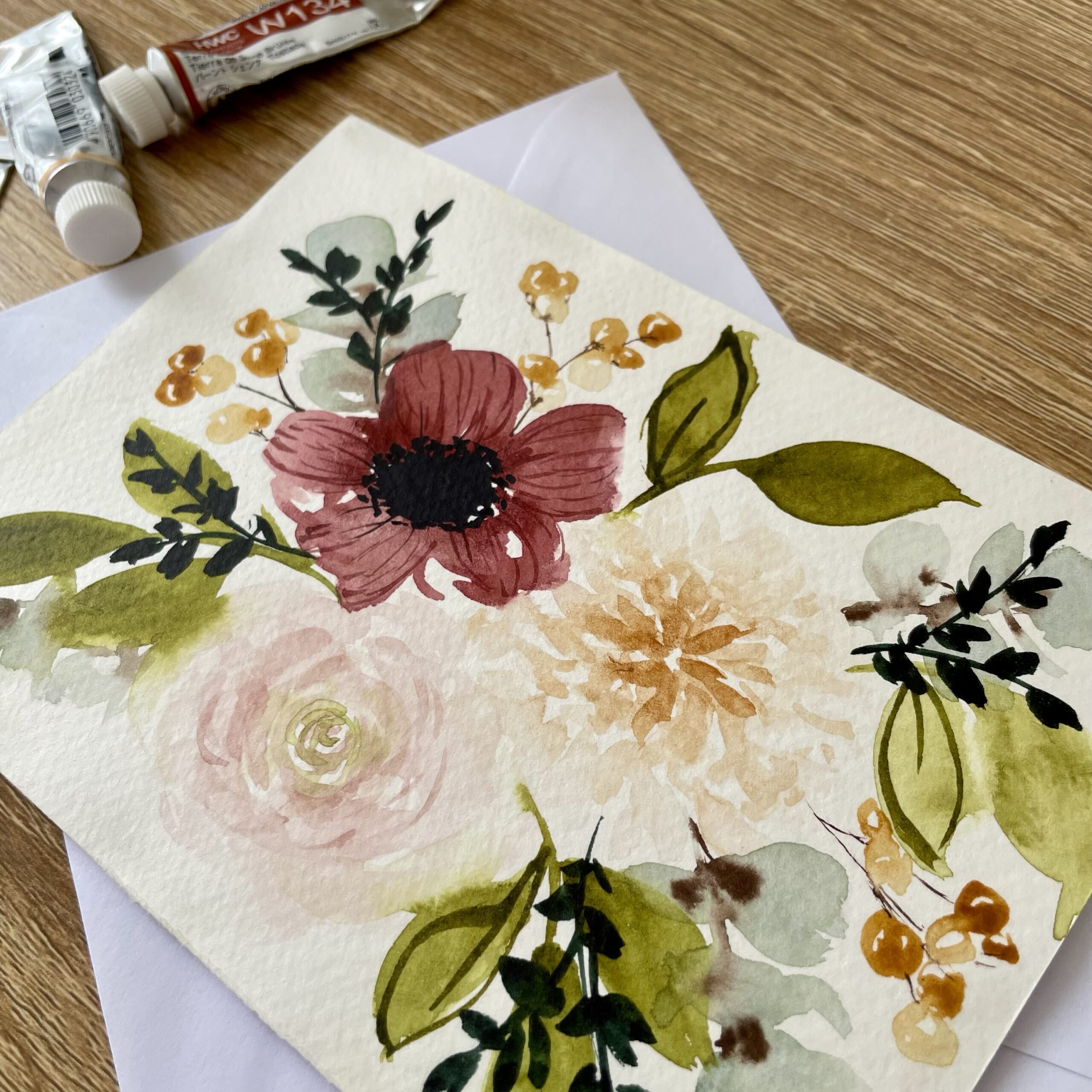 Eclectic Harmony Greeting Card | HAND PAINTED - Image 2