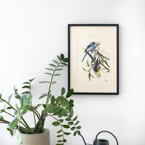 "Upside Down Rosellas" ORIGINAL Artwork - Image 3